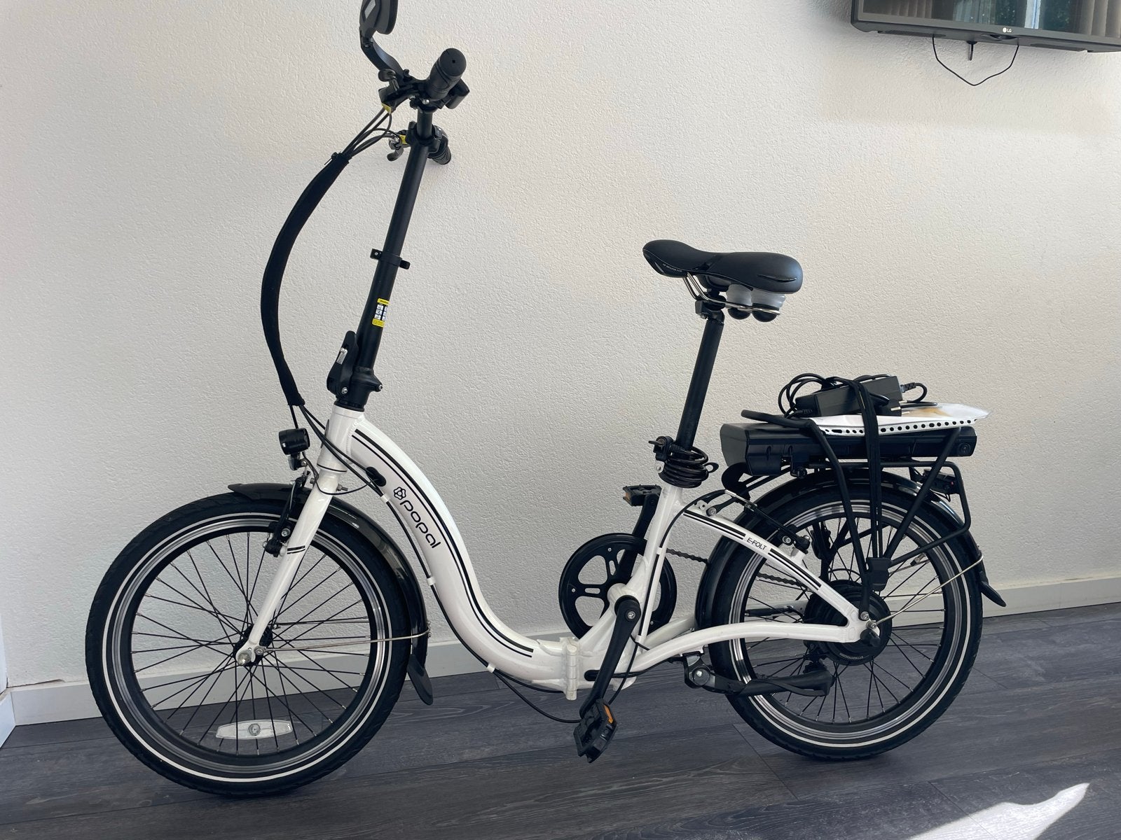 Popal E-Vouwfietst. (  nieuw ) 2 keer gebruikt, Overige merken, Ophalen of Verzenden, Zo goed als nieuw, Minder dan 47 cm