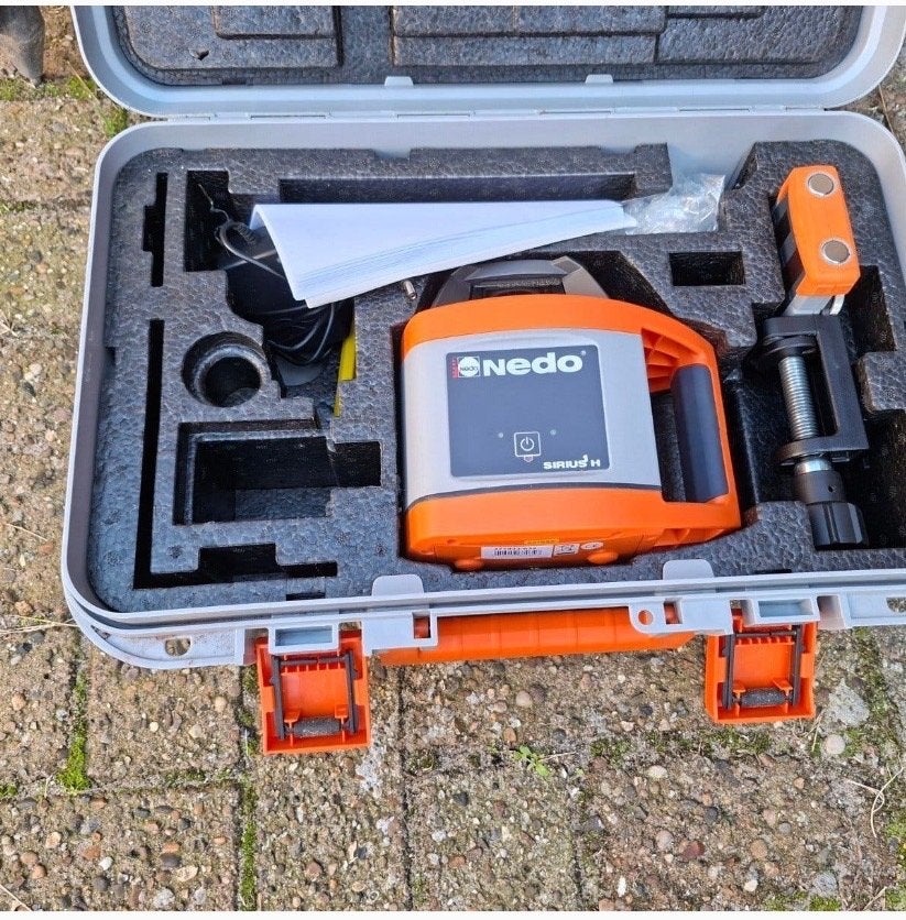 Nedo Sirius H roterende laserwaterpas in koffer, Ophalen, Nieuw, Overige meters