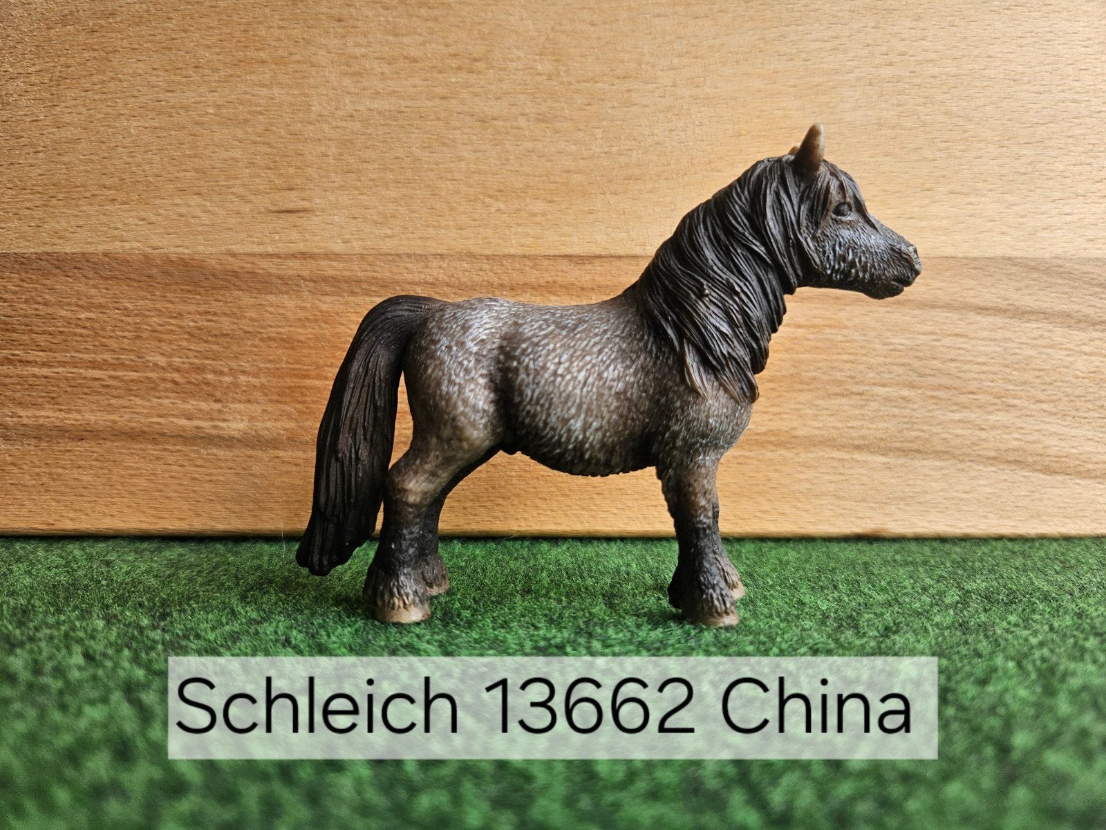 Schleich 13662 Shetlander hengst uit 2009, Ophalen of Verzenden, Zo goed als nieuw, Paard, Beeldje of Figuurtje