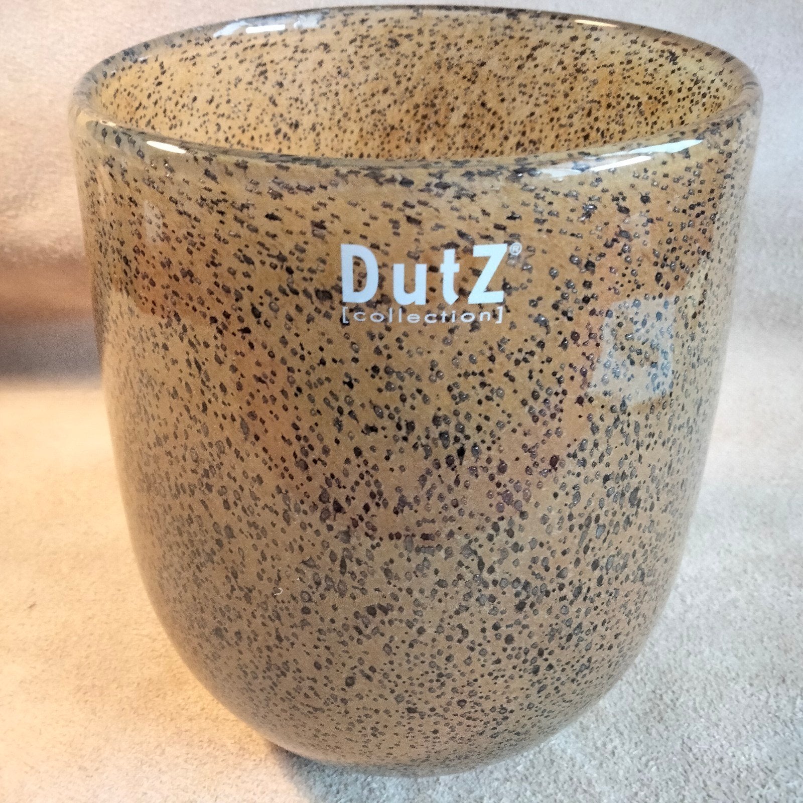 Dutz Collection Vaas, Huis en Inrichting, Bruin, Met patroon/structuur, Ophalen of Verzenden, Glas