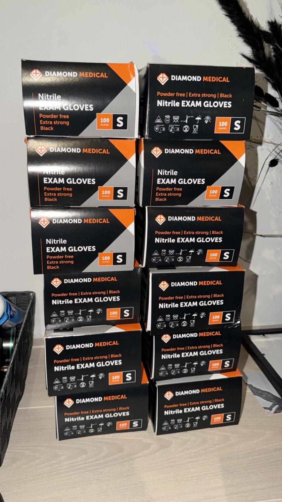 Diamond Medical Nitril Handschoenen Zwart Maat S, Ophalen of Verzenden, Nieuw