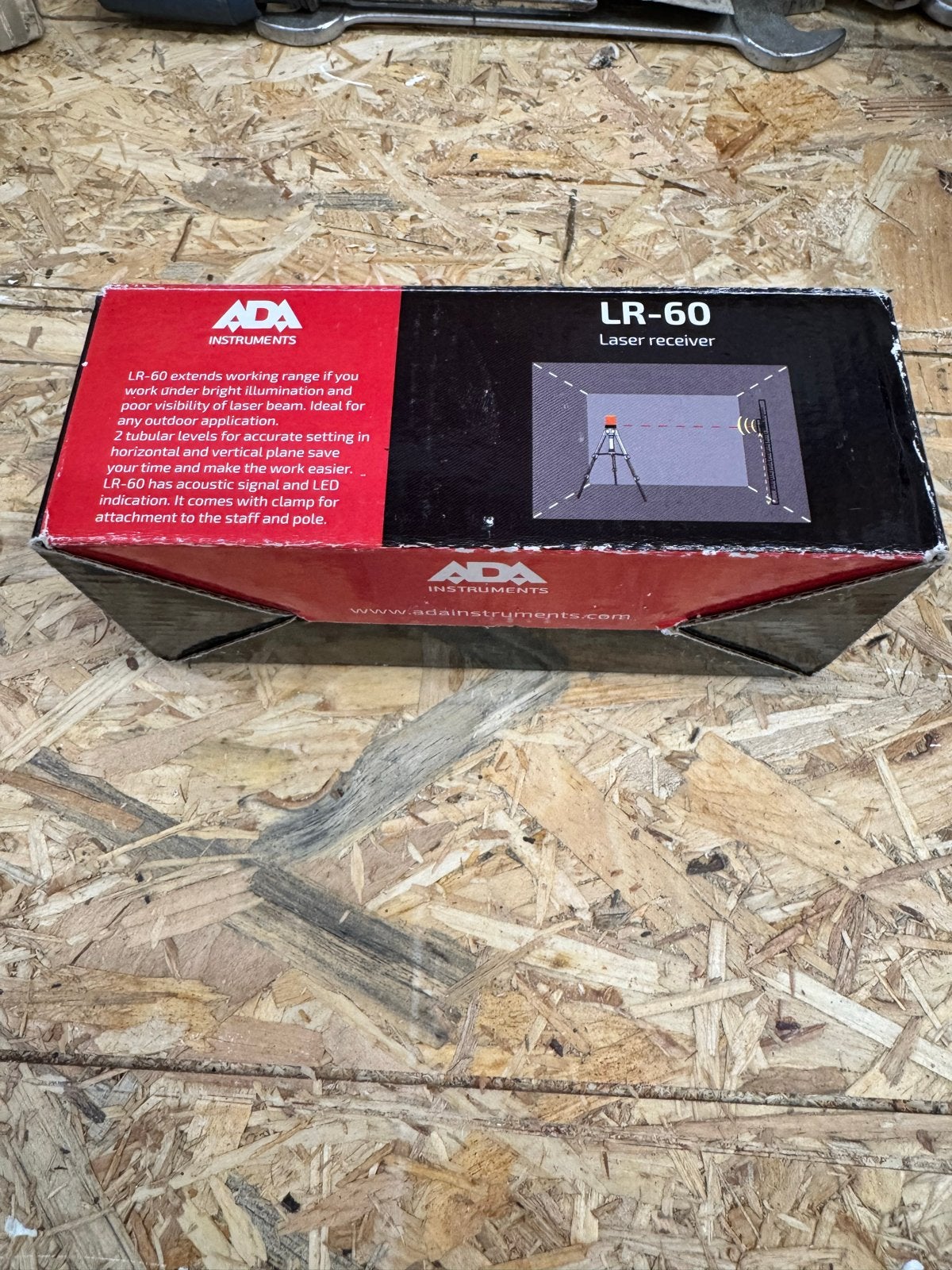 ADA Instruments LR60 Laser Ontvanger - Nieuw in doos, Doe-het-zelf en Verbouw, Meetapparatuur, Ophalen of Verzenden, Nieuw, Overige meters