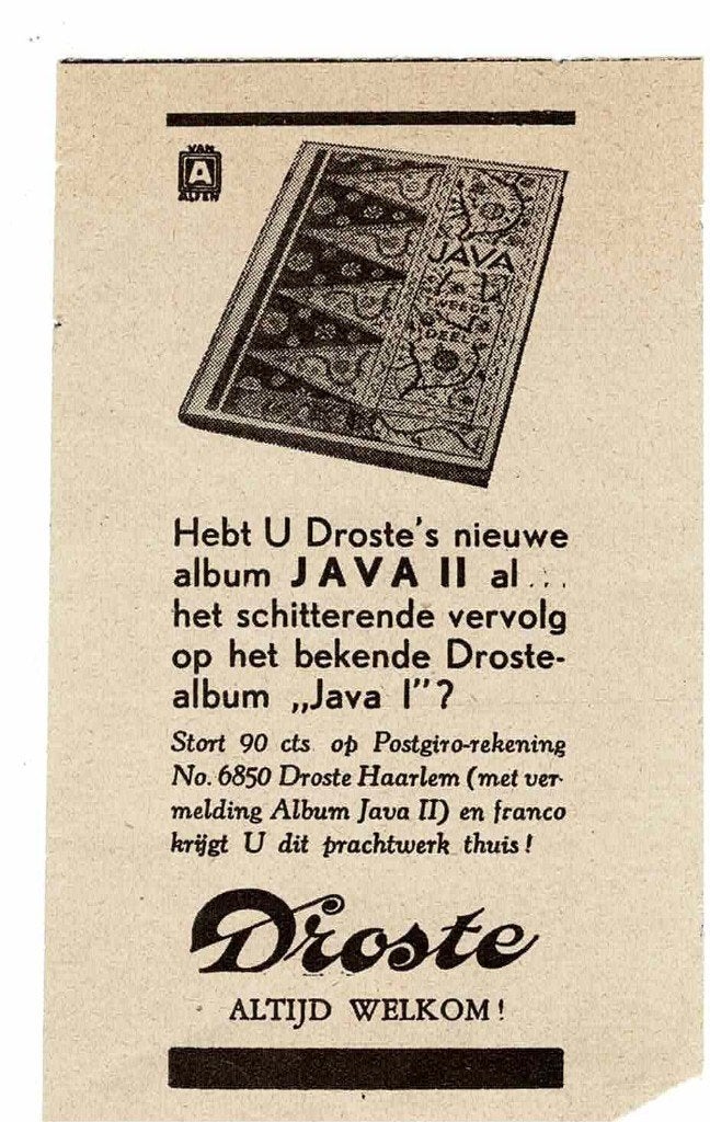 Hebt U DROSTE's nieuwe album JAVA II al DROSTE altijd welkom, Verzamelen, Verzenden, Zo goed als nieuw, Overige typen