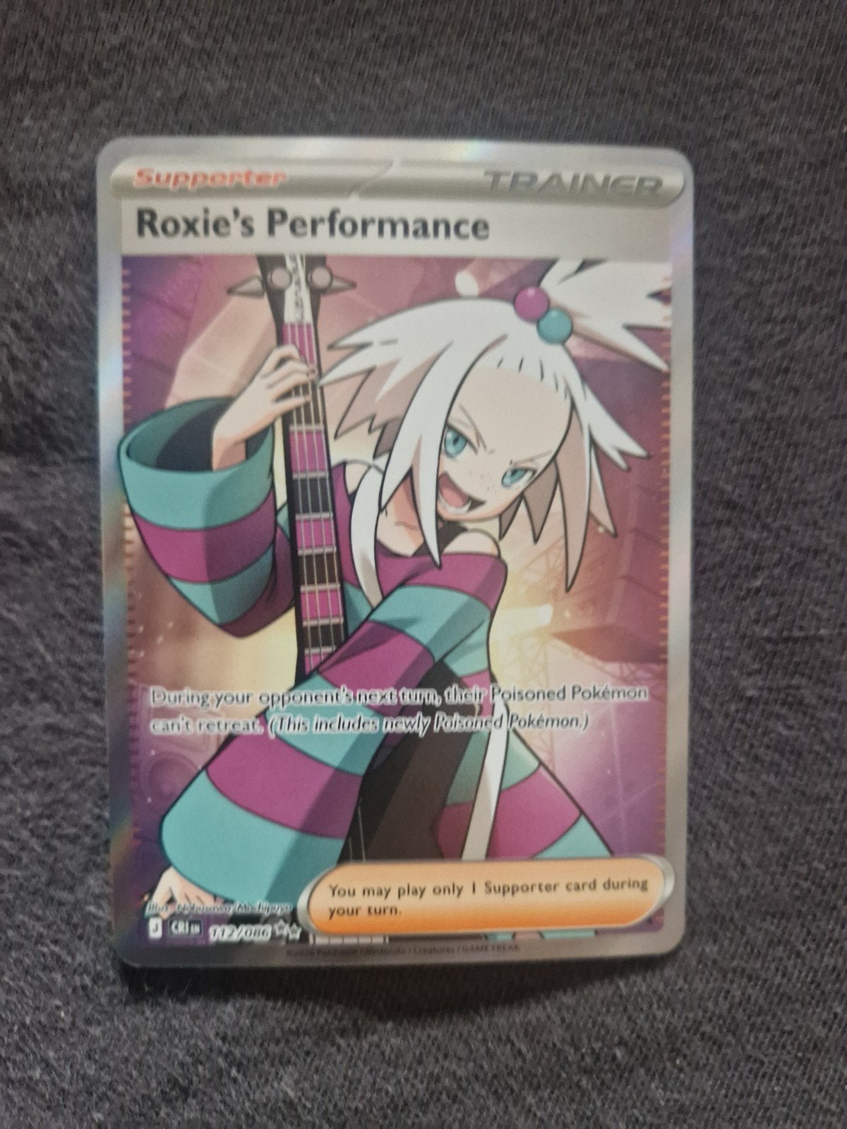 Roxie's Performance Full Art Trainer Kaart (Pokemon), Hobby en Vrije tijd, Verzamelkaartspellen | Pokémon, Ophalen of Verzenden