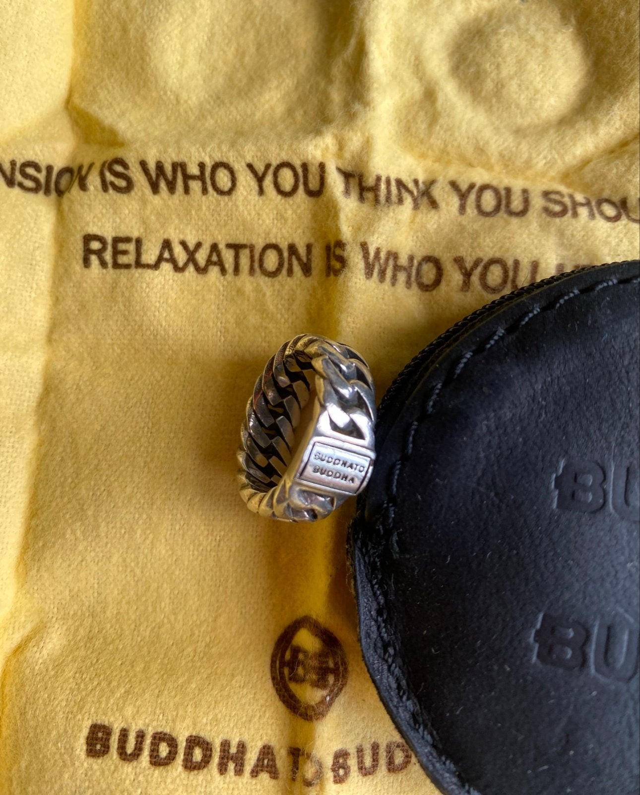 Buddha to Buddha Ring chain small Zilver Maat 17, Sieraden, Tassen en Uiterlijk, Ringen, Ophalen of Verzenden, Zo goed als nieuw
