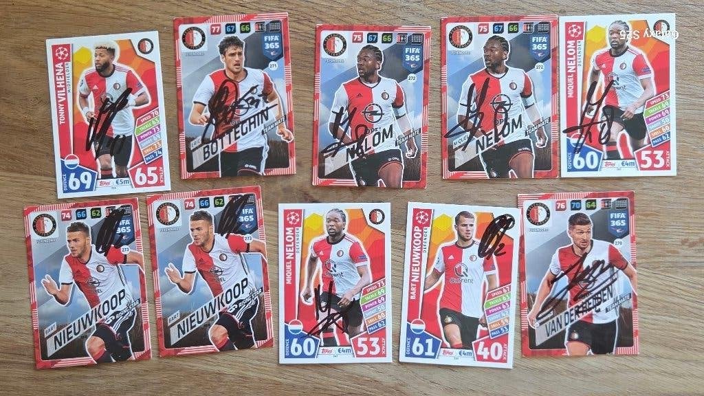 Feyenoord trading cards + originele handtekeningen, Ophalen of Verzenden, Zo goed als nieuw, Feyenoord, Poster, Plaatje of Sticker