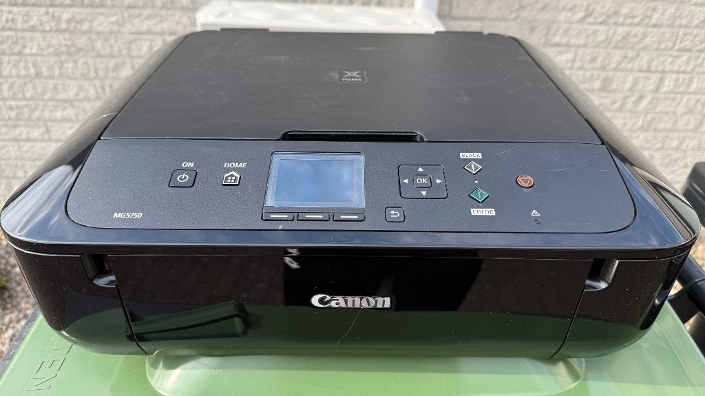 Canon Pixma MG5750 All in One wifi  printer, met fotopapier, Computers en Software, Printers, Ophalen, Kleur printen, Gebruikt