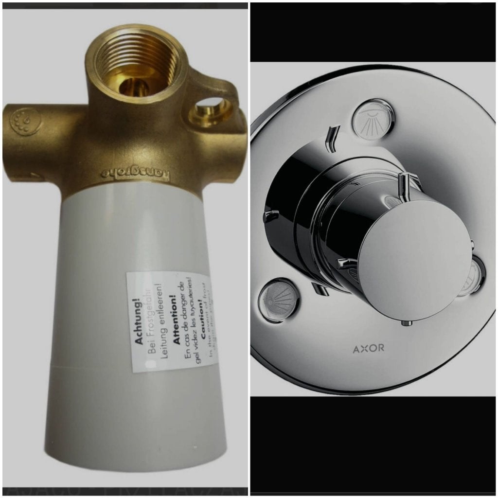 Hansgrohe Starck afbouw + Trio Universal inbouw, Ophalen of Verzenden, Nieuw, Chroom, Douche