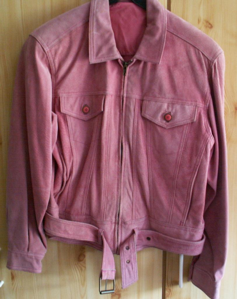 jasje roze suede, Ophalen, Maat 42/44 (L), Zo goed als nieuw, Jasje