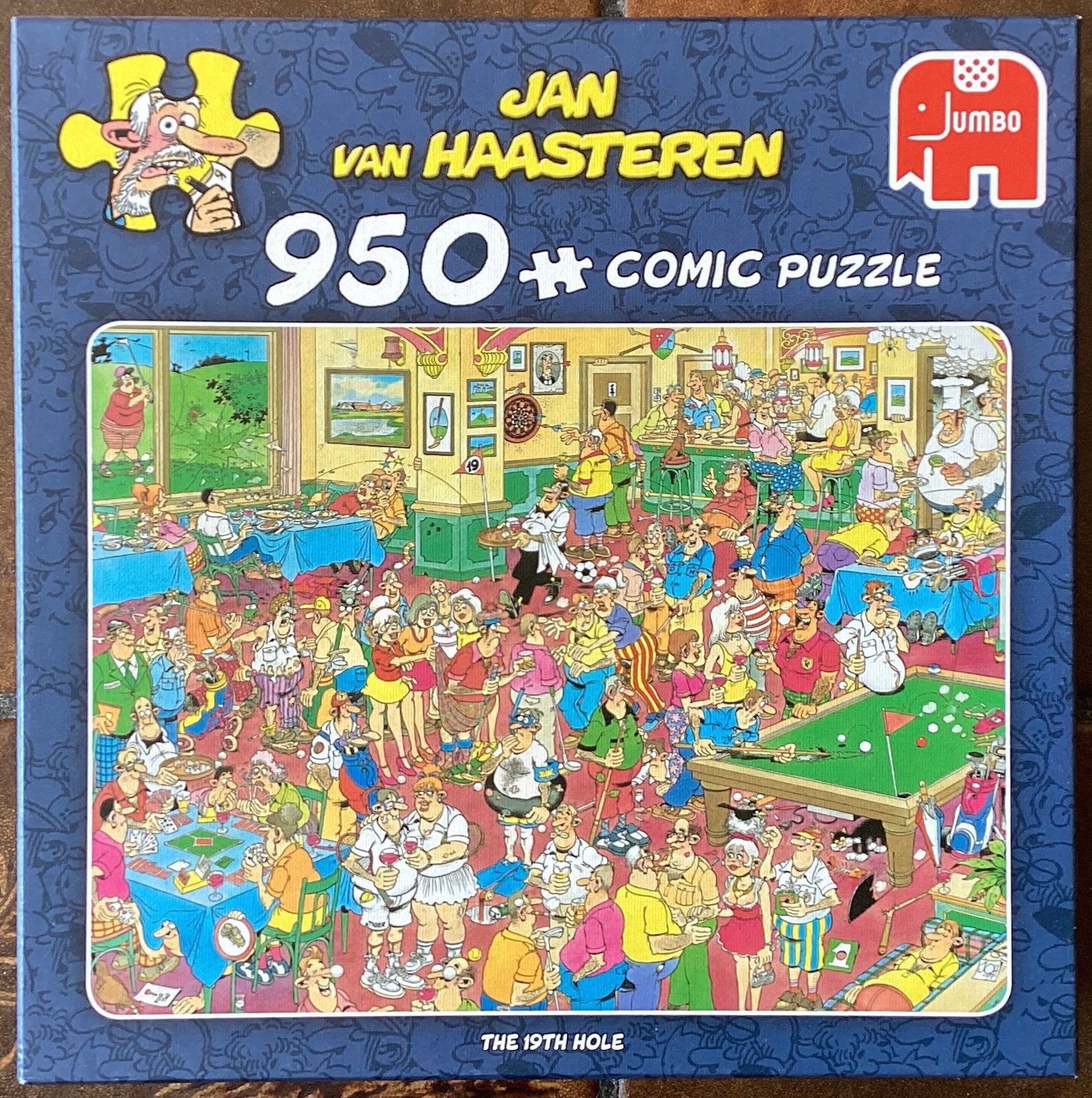 Jan van Haasteren 950 stukjes The 19h Hole, Hobby en Vrije tijd, Denksport en Puzzels, Ophalen of Verzenden, 500 t/m 1500 stukjes
