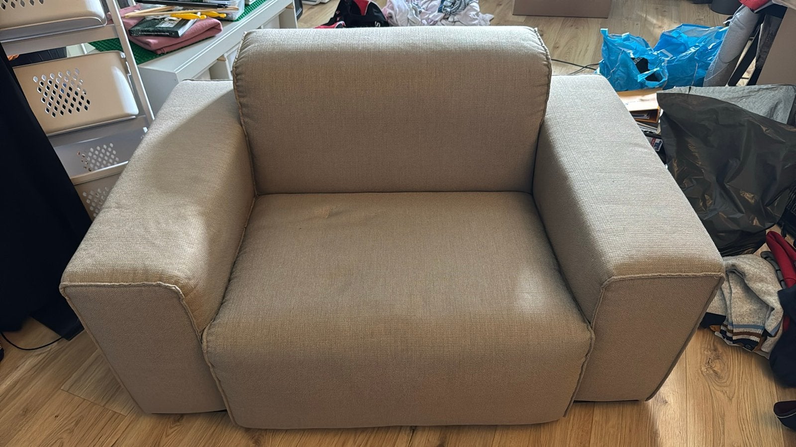 Keijser & Co fauteuil, Ophalen, Zo goed als nieuw, Stof, 75 tot 100 cm
