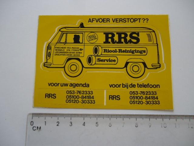 sticker oud Vw bus autobus drachten hengelo leeuwarden, Verzamelen, Stickers, Verzenden, Zo goed als nieuw, Bedrijf of Vereniging