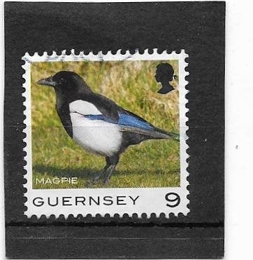 Guernsey 2021 Birds - Magpie 9p, Verzenden, Gestempeld