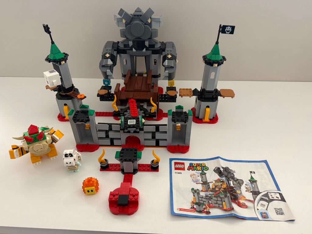 Lego Super Mario 71369 Bowserkasteel, Ophalen of Verzenden, Zo goed als nieuw