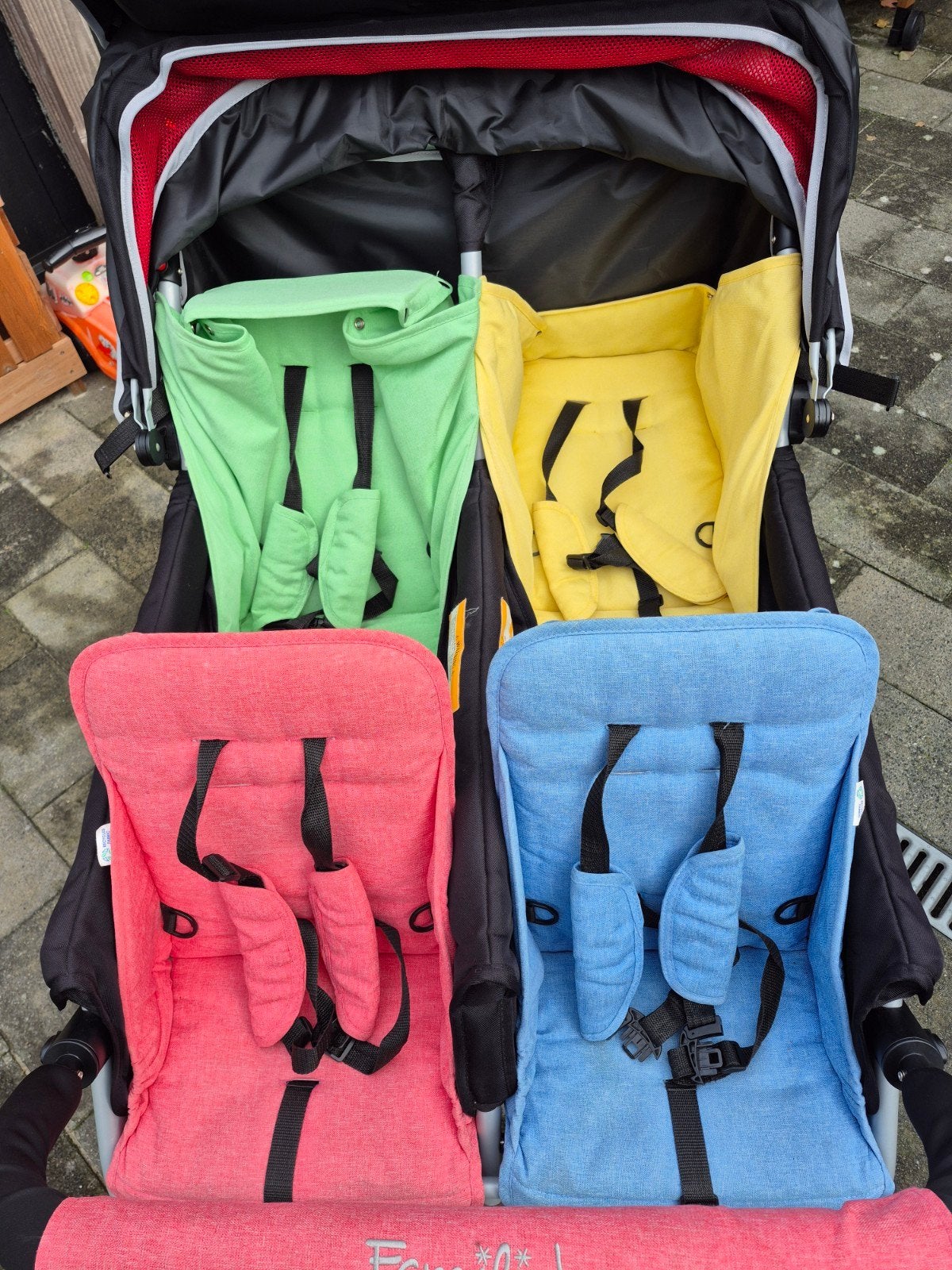 kinderwagen voor 4 kinderen, Ophalen, Gebruikt, Kinderwagen, Overige merken