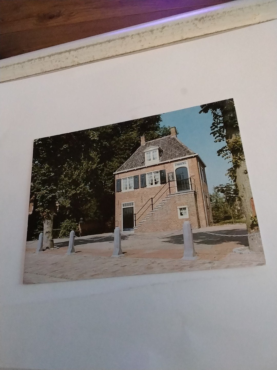 Oude ansichtkaart Het Oude Rechthuis Uitgeest, Verzamelen, Ansichtkaarten | Nederland, Ophalen of Verzenden, 1980 tot heden, Gelopen
