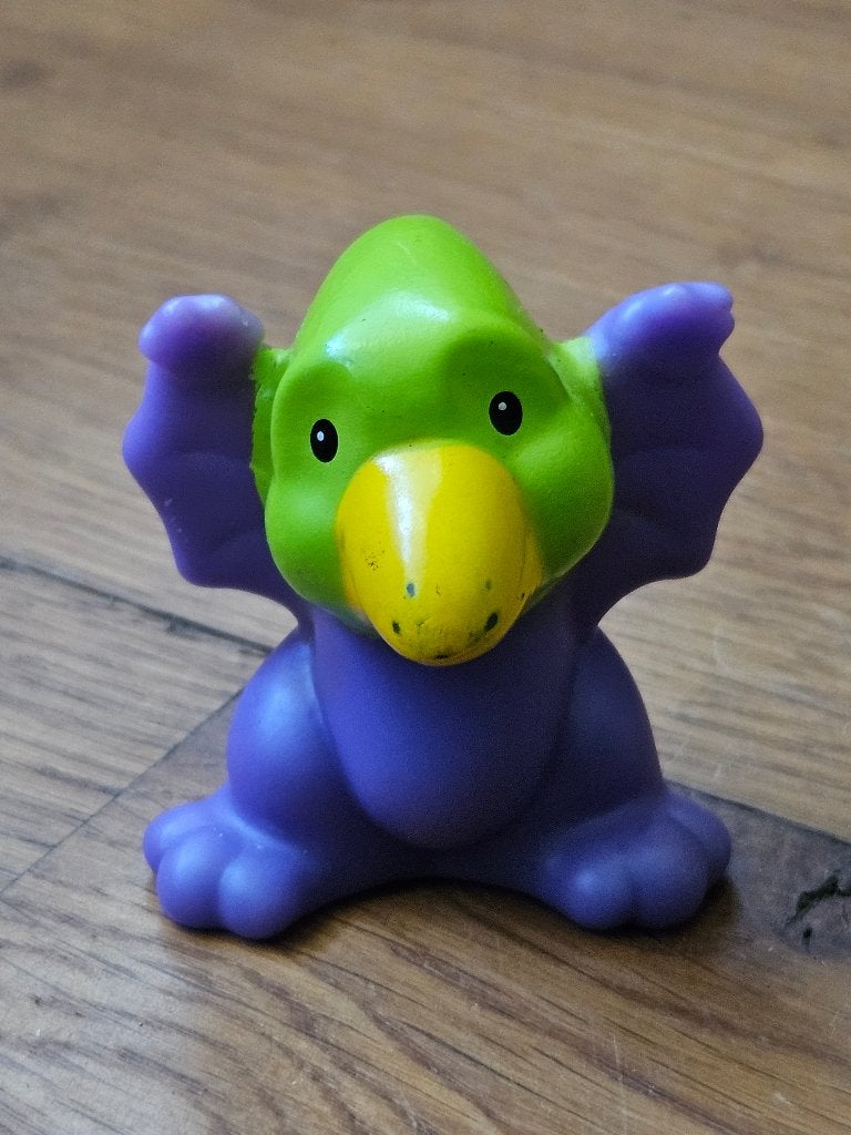 Fisher price little people dino / paarse vogel, Ophalen of Verzenden, Gebruikt, Speelset
