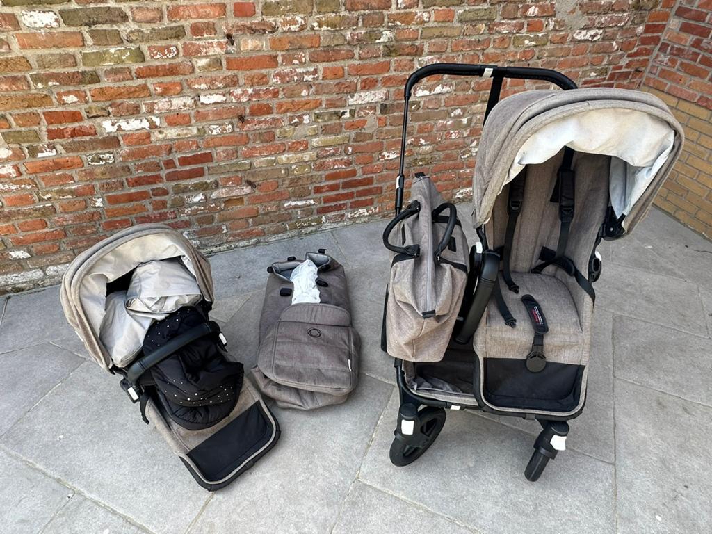 Bugaboo Donkey 3 mineral taupe compleet, Ophalen, Zo goed als nieuw, Bugaboo