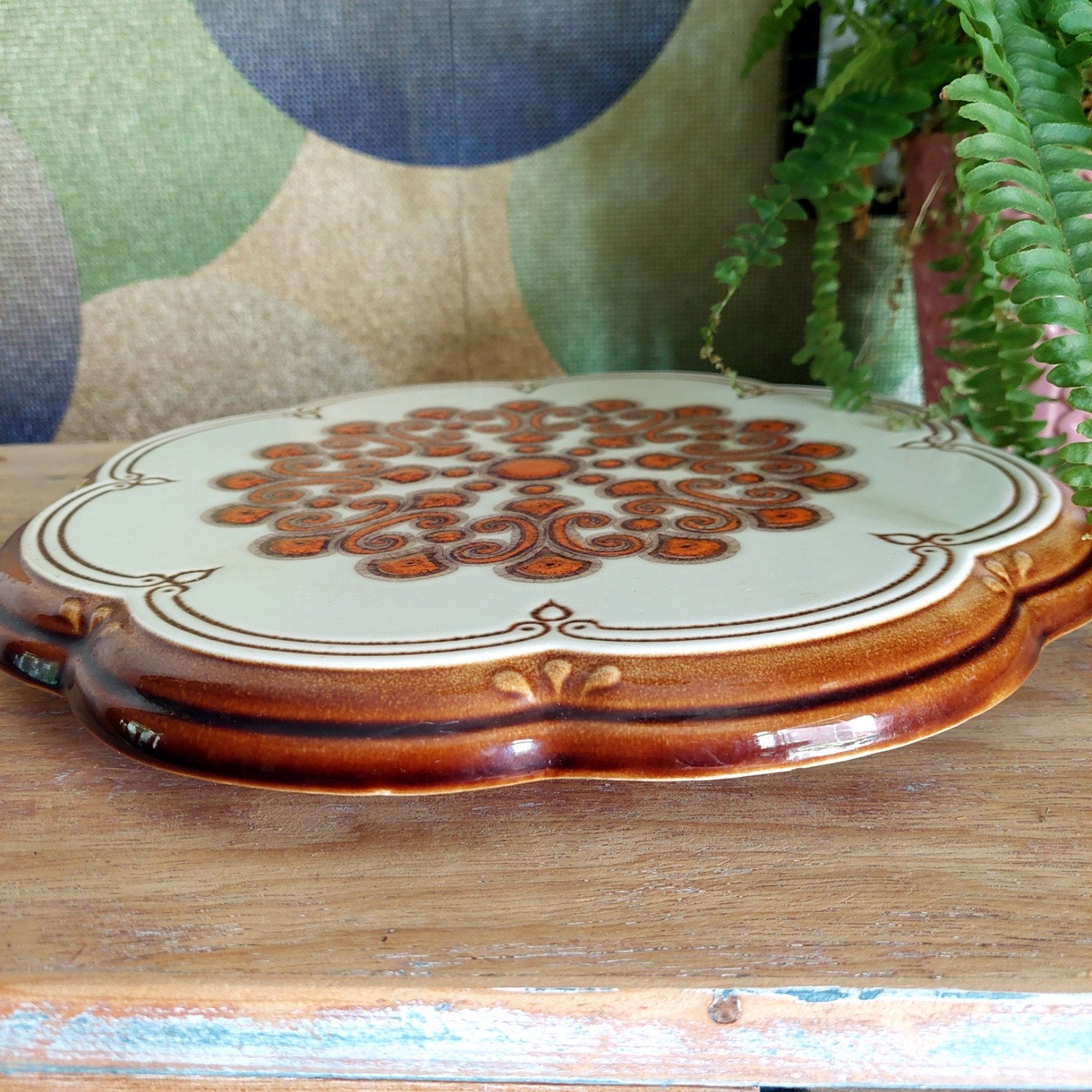 Lucky Vintage Herbolzheim Keramiek serveerplateau, Antiek en Kunst, Ophalen