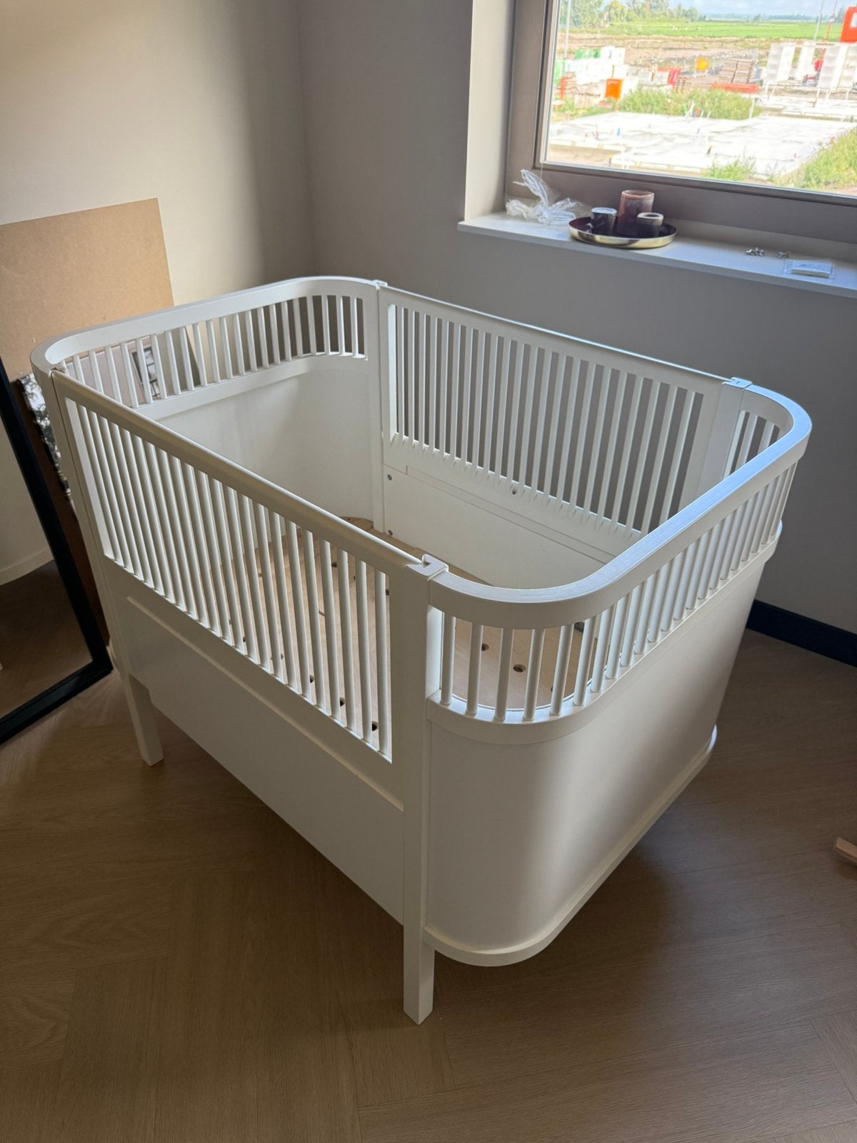 Prachtig Sebra meegroeibed / ledikant – wit – 112,5 x 70 cm, Kinderen en Baby's, Ophalen, Zo goed als nieuw, Ledikant