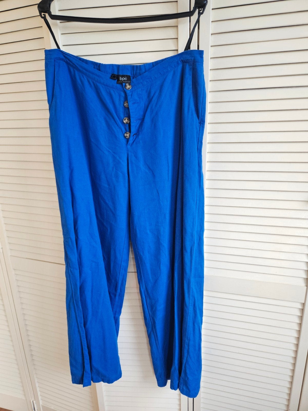 Bonprix Wijde Blauwe Broek, Kleding | Dames, Bonprix, Blauw, Maat 42/44 (L), Ophalen of Verzenden