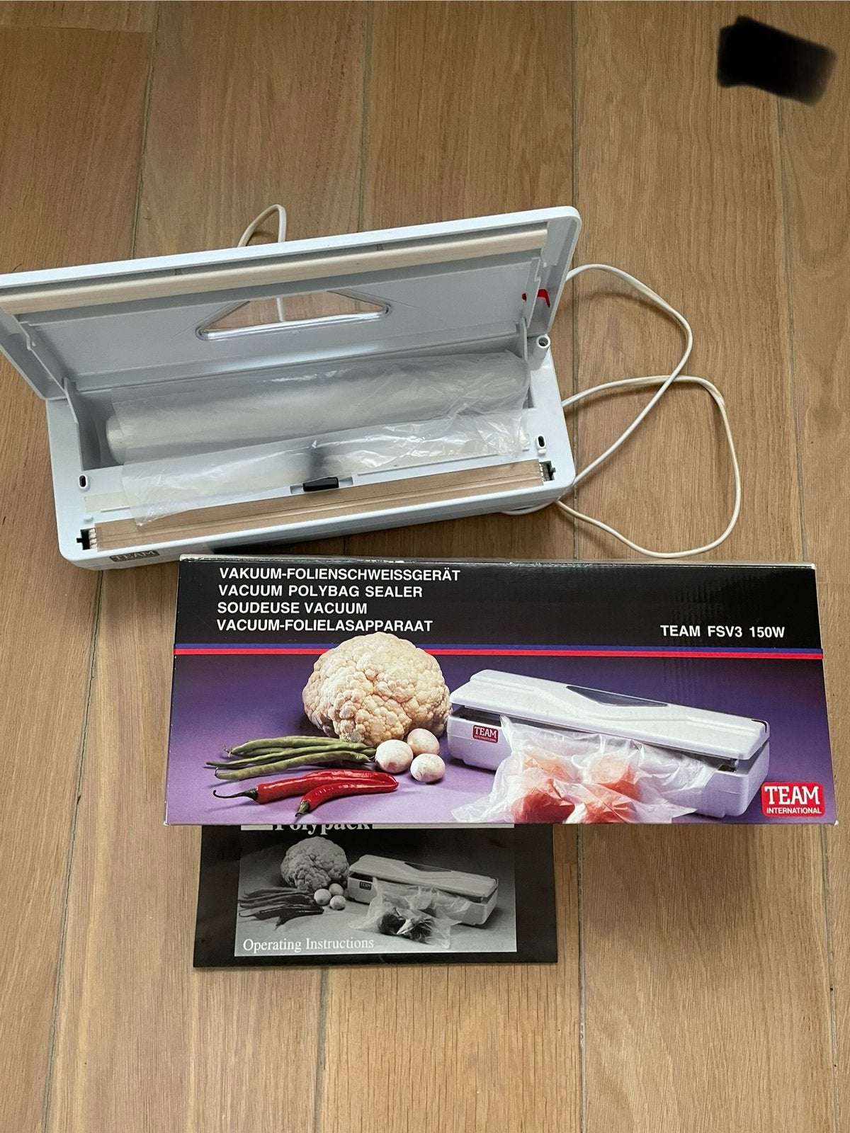 Vacuümapparaat Vacuüm sealer Vacuümfolie sealer, Ophalen of Verzenden, Zo goed als nieuw