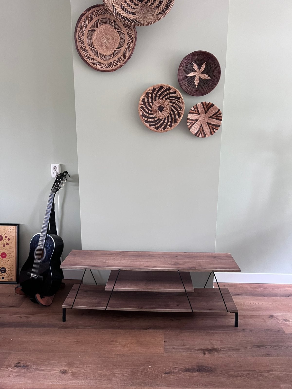 TV-meubel industrieel houtlook – 120cm breed, Huis en Inrichting, Kasten | Televisiemeubels, Ophalen, Gebruikt, 100 tot 150 cm