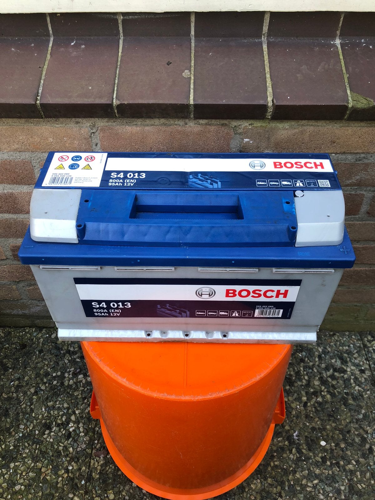 BOSCH 95 Ah 800 A(EN) auto/busje startaccu/batterij, Ophalen, Gebruikt