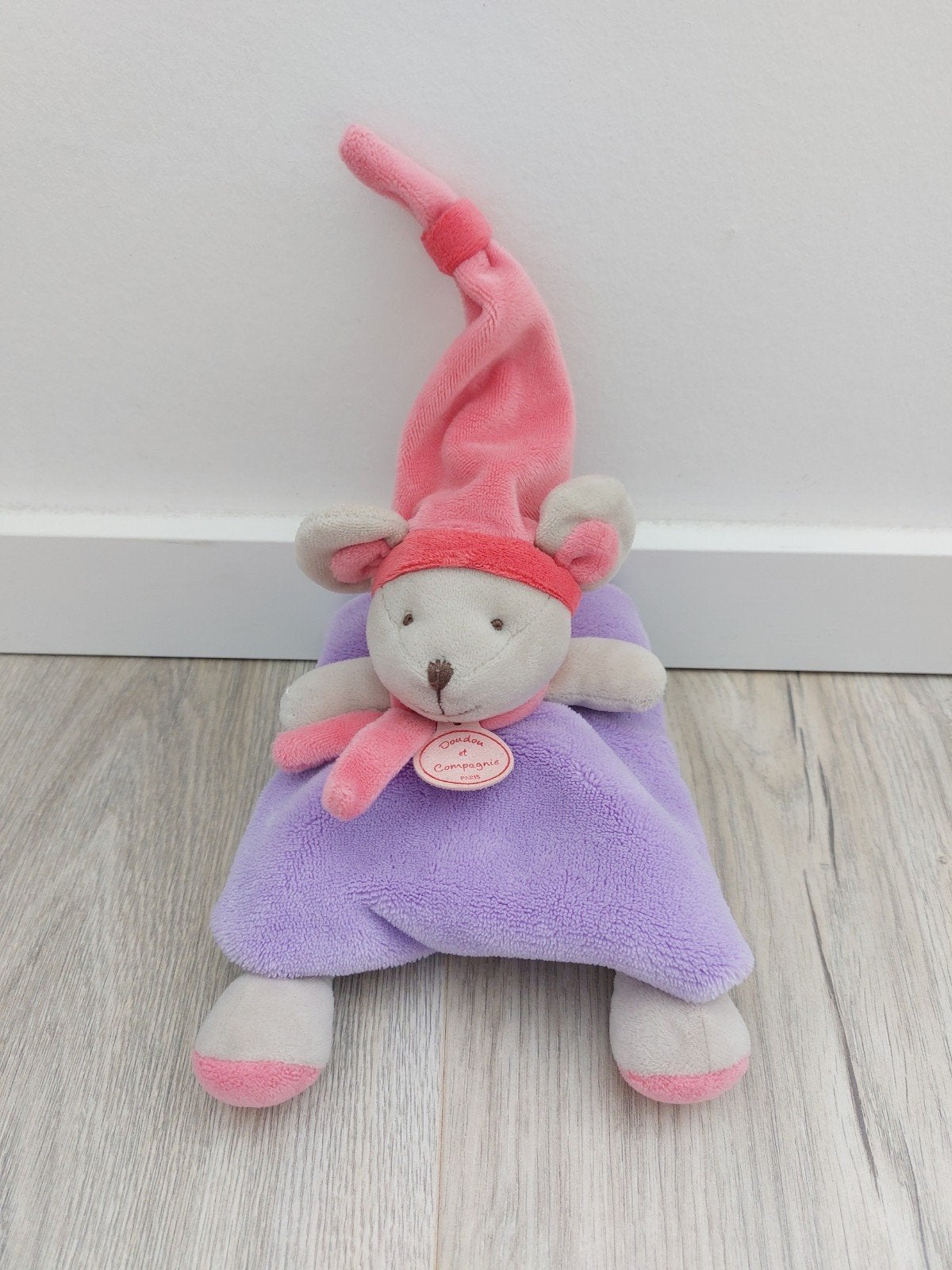 Knuffel knuffeldoekje doudou et Compagnie muis L68, Ophalen of Verzenden, Zo goed als nieuw, Overige typen