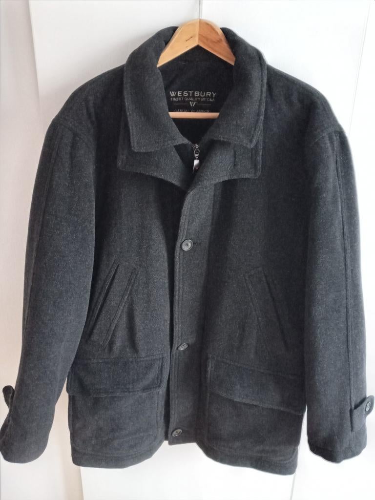 L Luxe jas grijs 70% wol 3 binnenzak Westbury casual classic, Maat 52/54 (L), Ophalen of Verzenden, Grijs, Westbury