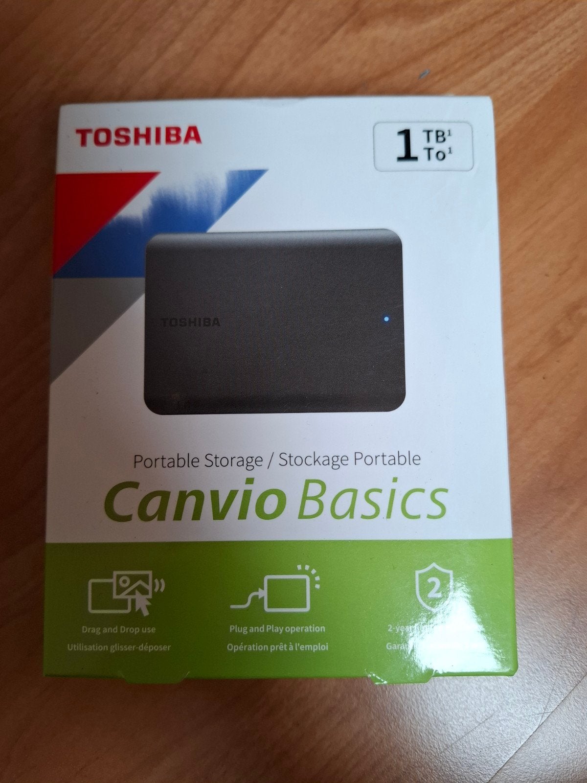 Toshiba Canvio Basics 1TB Externe Harde Schijf - Nieuw, Computers en Software, Toshiba, Server, HDD, Nieuw