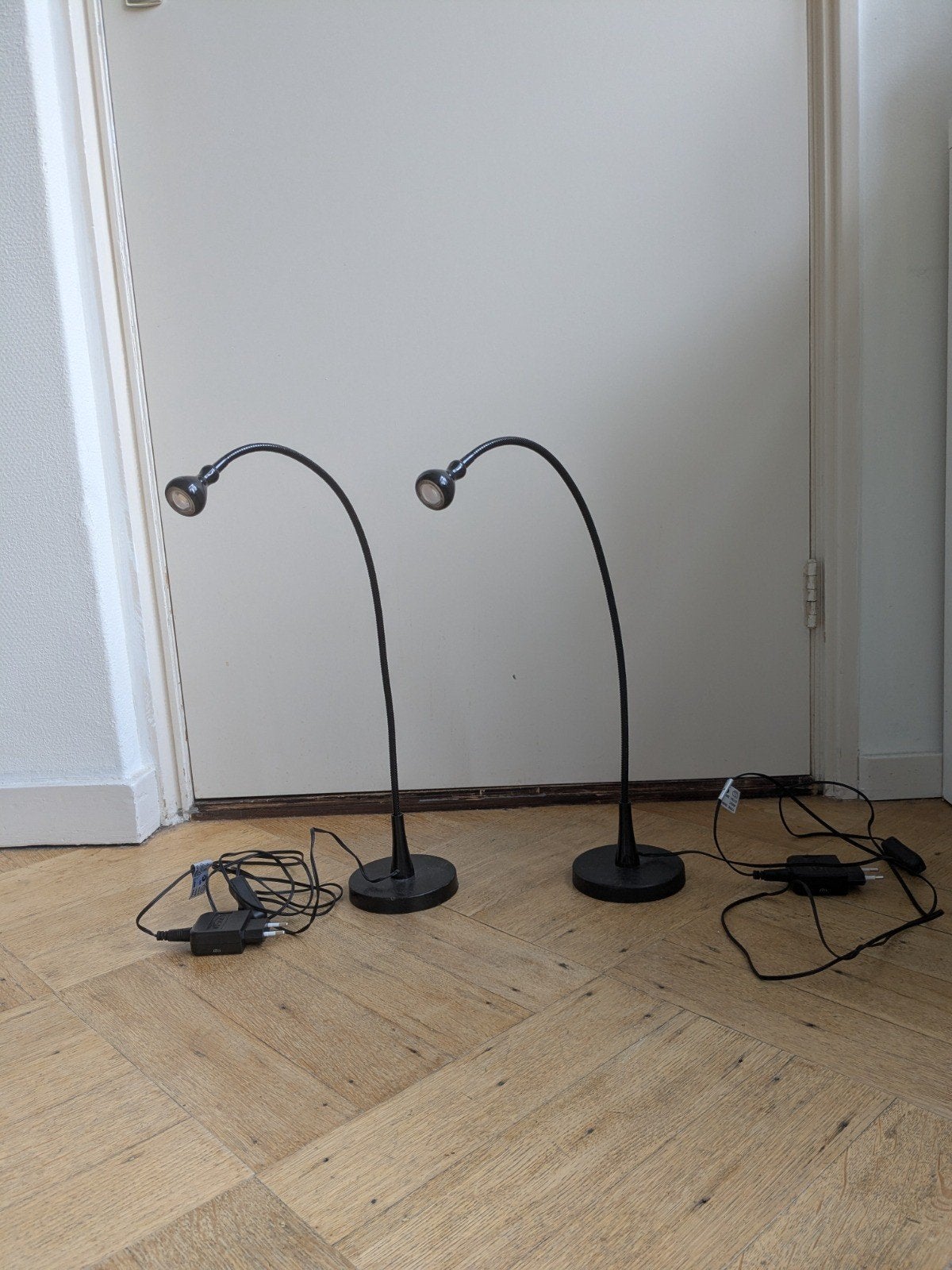 IKEA JANSJÖ LED leeslampjes - Set van 2, Ophalen, Met schakelaar, Nachtlamp, Zo goed als nieuw