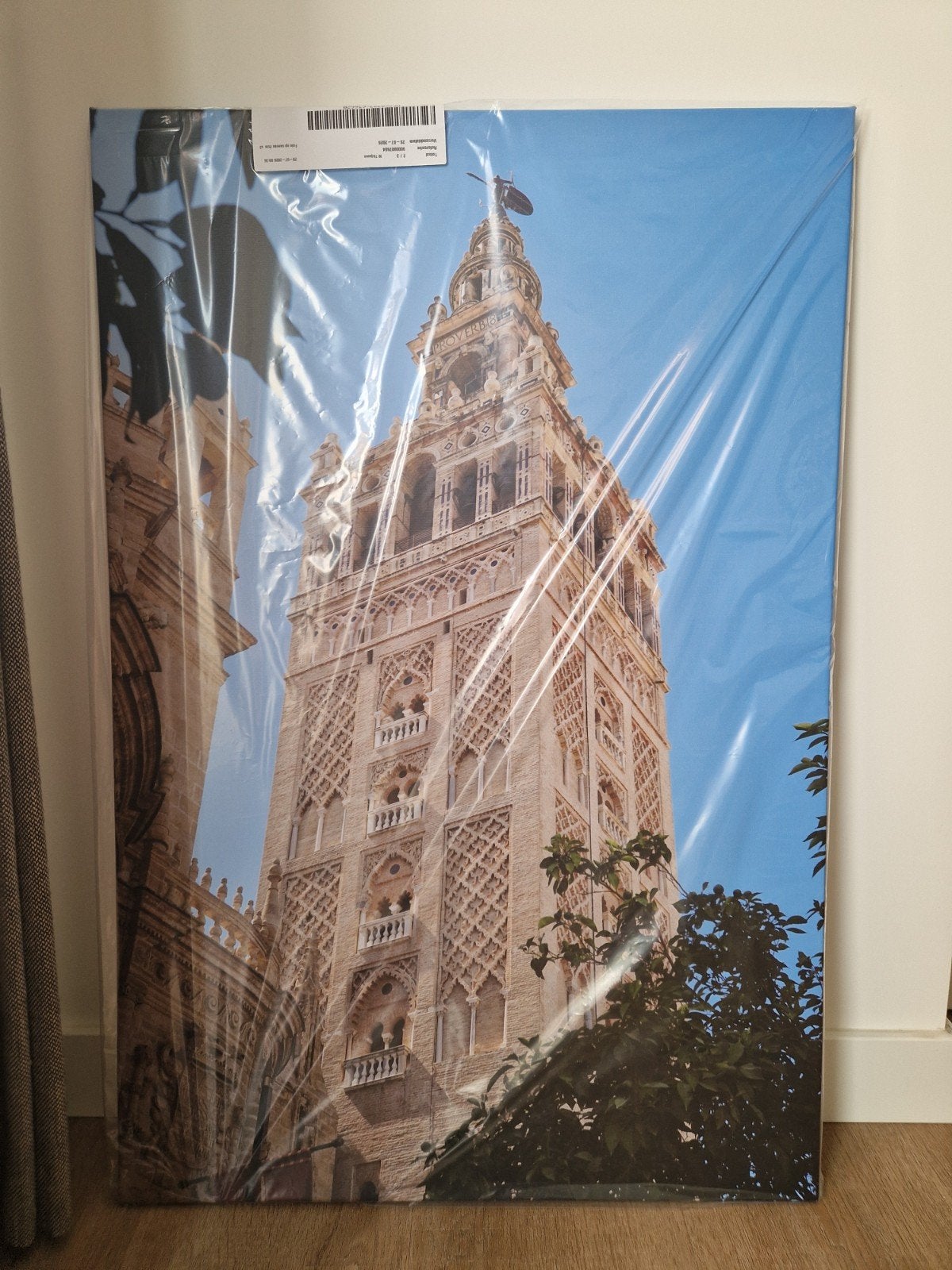 Canvas schilderij Sevilla Giralda toren 60x90 cm, Ophalen, Nieuw, Schilderij, 75 – 100