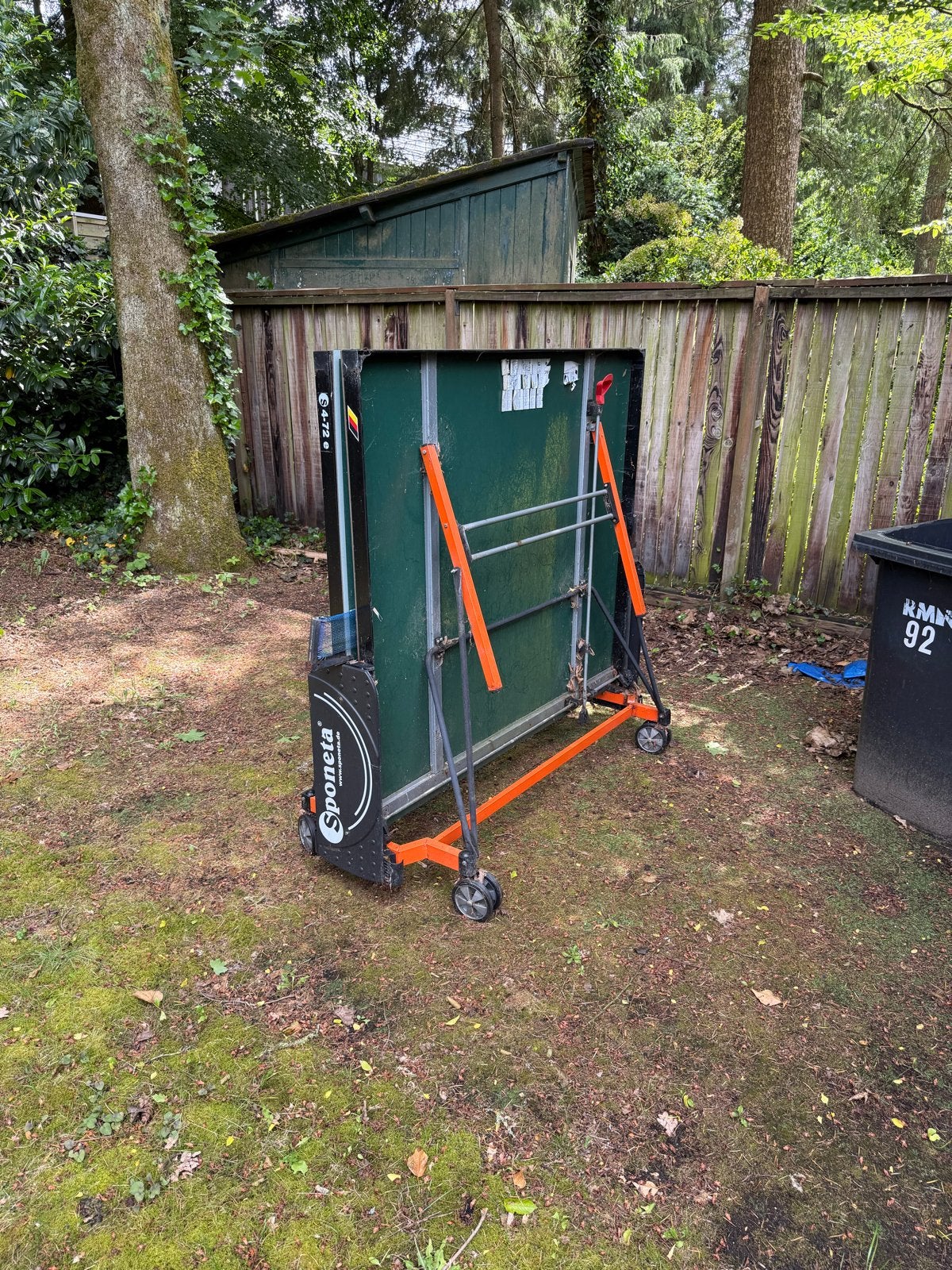 Sponeta Tafeltennistafel - Inklapbaar en Verrijdbaar, Sport en Fitness, Tafeltennis, Ophalen of Verzenden, Gebruikt, Tafel Outdoor