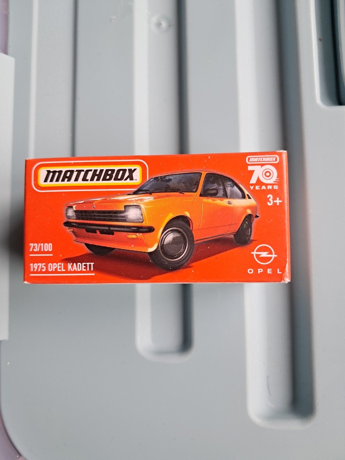 Matchbox 1975 Opel Kadett Coupe oranje nieuw in doosje, Ophalen of Verzenden, Nieuw, Auto