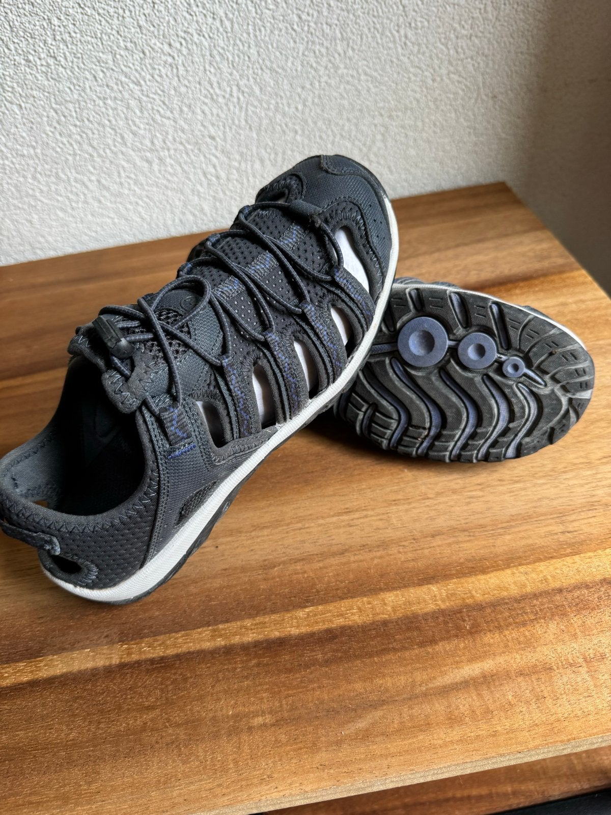 Navy sandalen, maat 39, human nature, Kleding | Dames, Schoenen, Ophalen of Verzenden, Zo goed als nieuw, Blauw, Sandalen of Muiltjes
