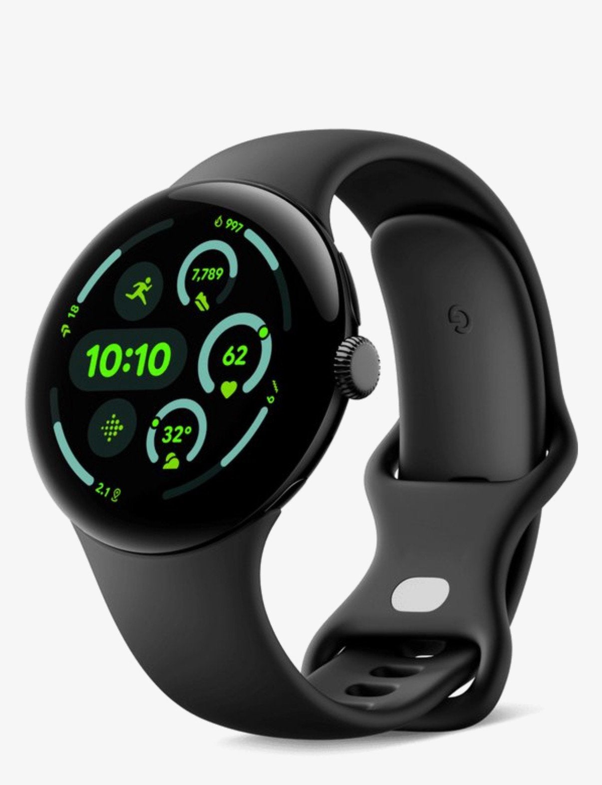 Google Pixel Watch 3 (45mm) WiFi Obsidian factuur + garantie, Sieraden, Tassen en Uiterlijk, Hartslag, Zwart, Nieuw, Google