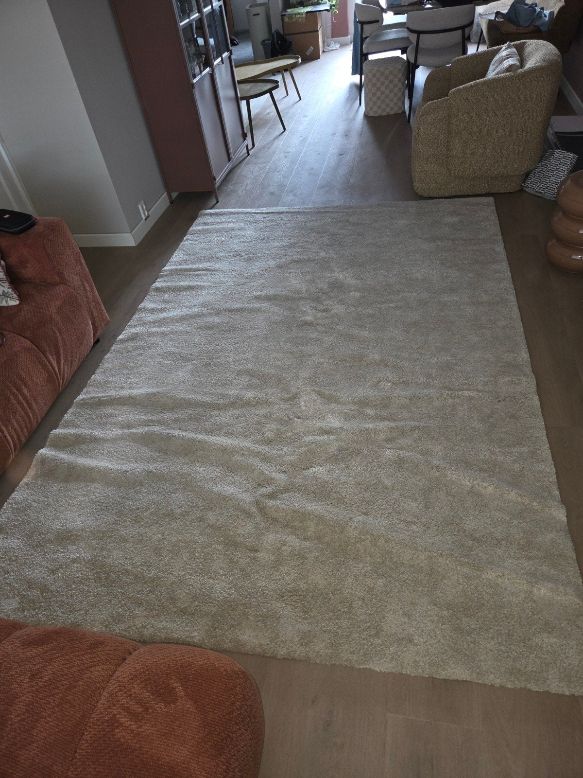 Ikea Stoense kleed - 2x3m - Ecru, Ophalen, Laagpolig, 200 cm of meer, Zo goed als nieuw