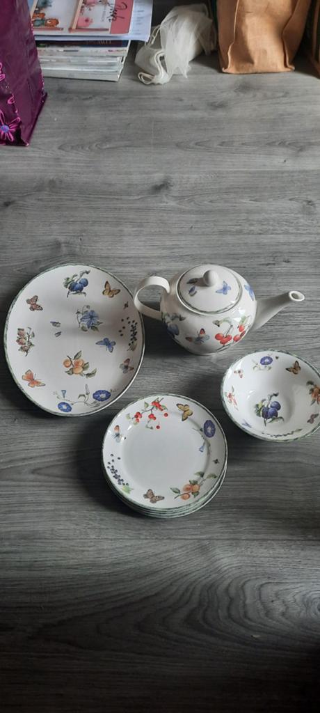 Serviesgoed janneke brinkman fruit en flowers, Ophalen of Verzenden, Overige stijlen, Porselein, Schaal of Schalen