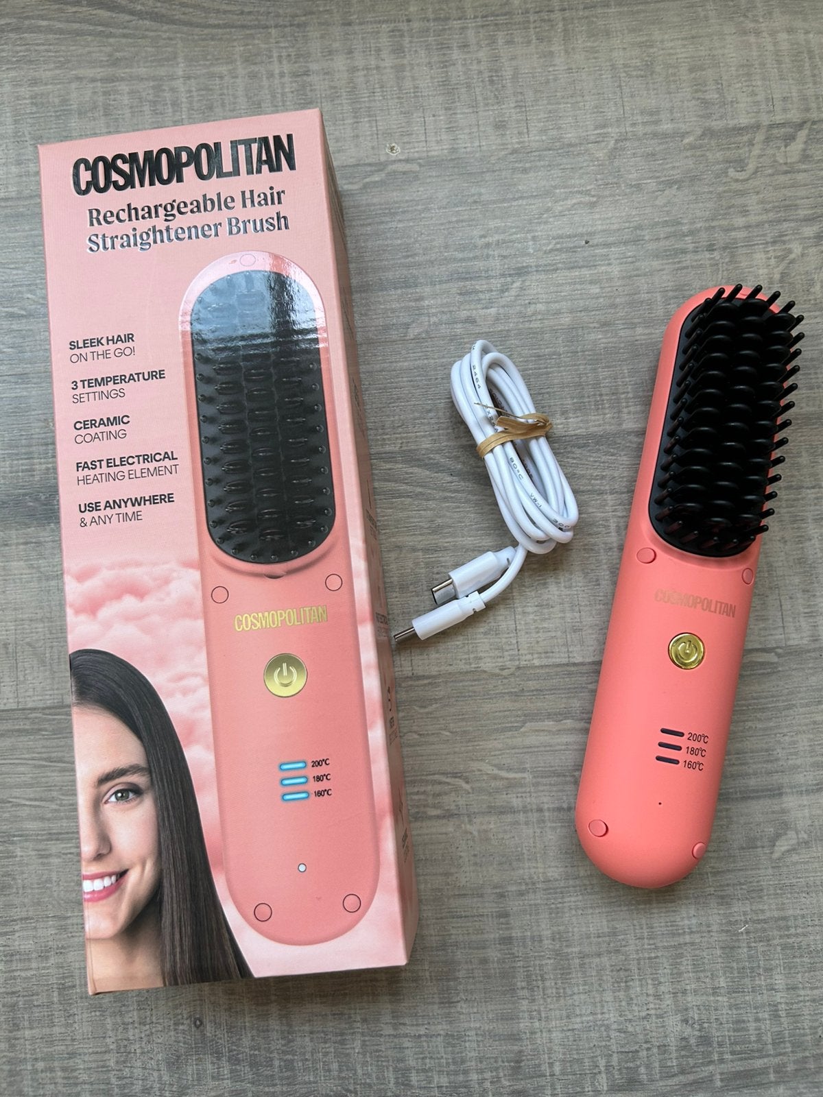 Te koop Rechargeable hair straightener brush, Sieraden, Tassen en Uiterlijk, Uiterlijk | Haarverzorging, Ophalen, Zo goed als nieuw