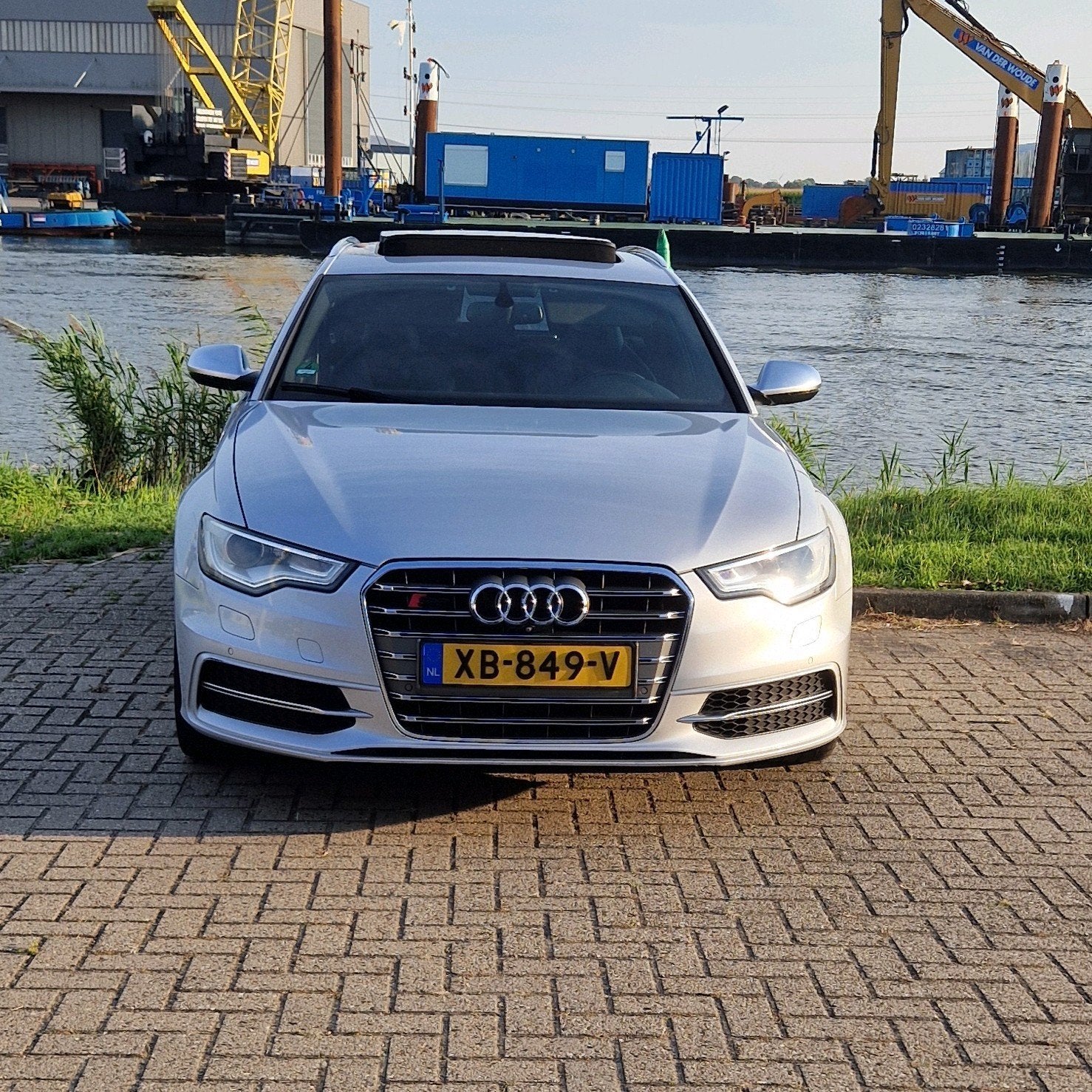 Audi S6 4.0 Avant Quattro 309KW S-tronic 2013 Grijs, Automaat, 360° camera, 120 €/maand, Stationwagon
