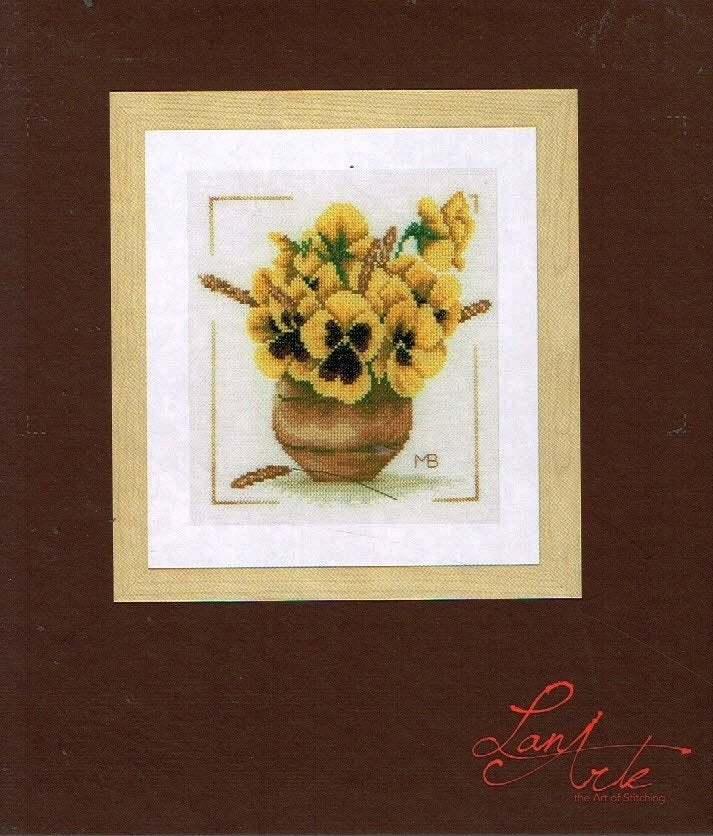 Cado sale marjolein bastin borduurpakket, YELLOW VIOLETS 071, Ophalen of Verzenden, Nieuw, Handborduren, Borduurpakket