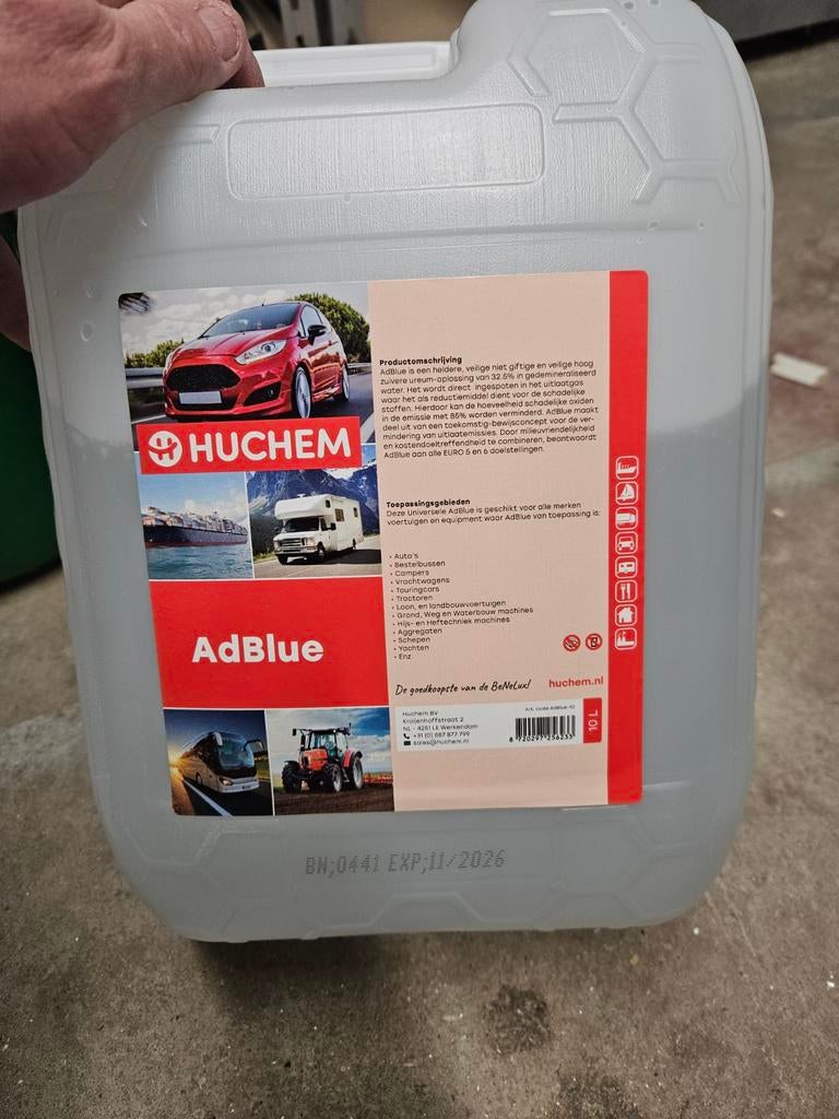 Huchem AdBlue 10 liter - Nieuw (4 stuks beschikbaar), Ophalen