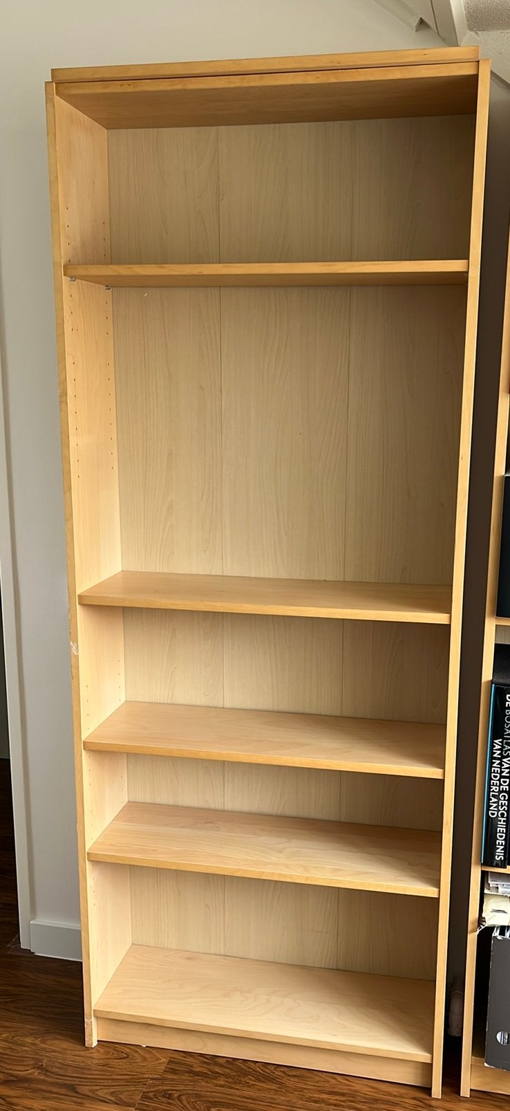 Boekenkast 200x80 cm Billy Ikea houtmotief, Huis en Inrichting, Kasten | Boekenkasten, Ophalen, Met plank(en), 200 cm of meer