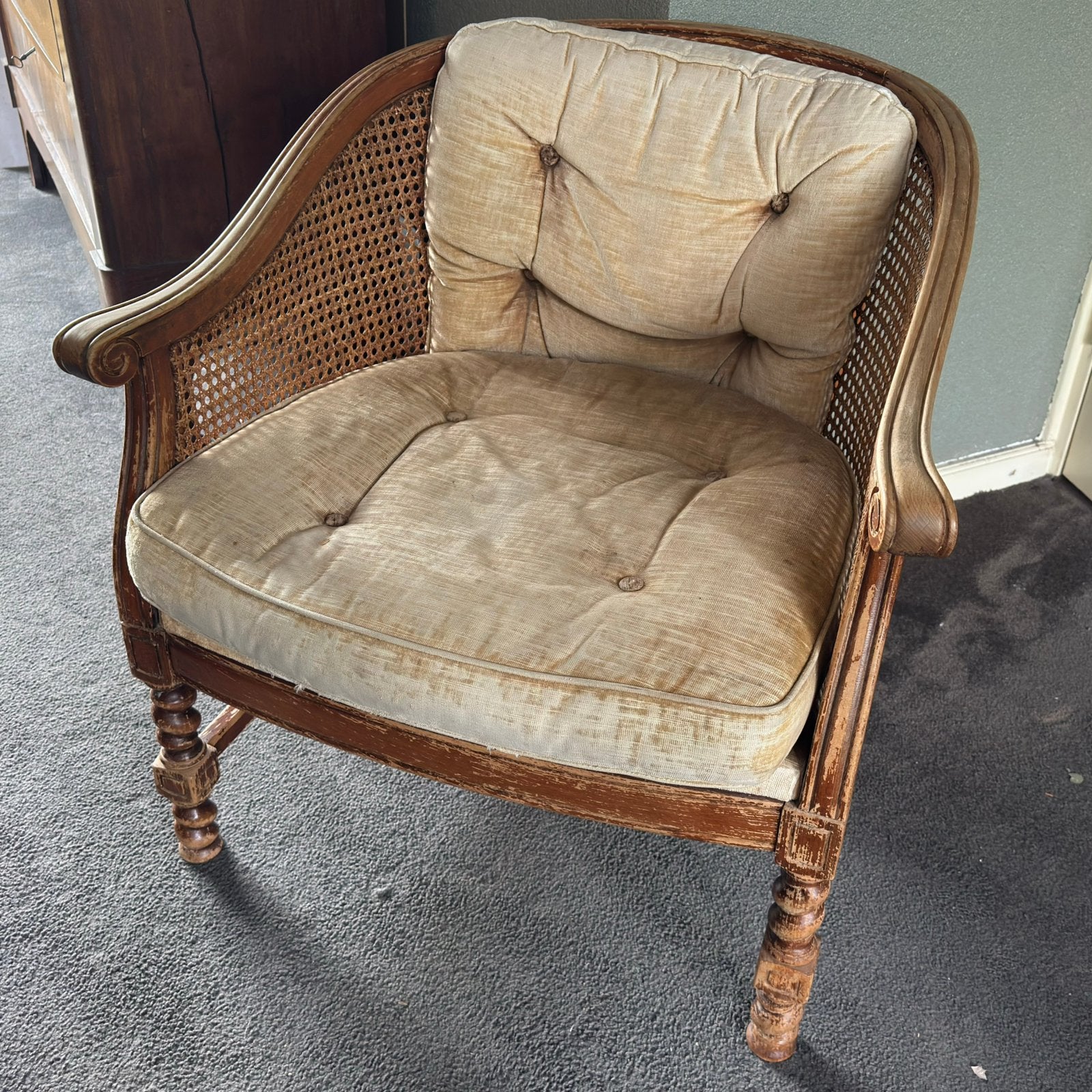 Design Giorgetto fauteuil vintage, Ophalen, Gebruikt, 50 tot 75 cm