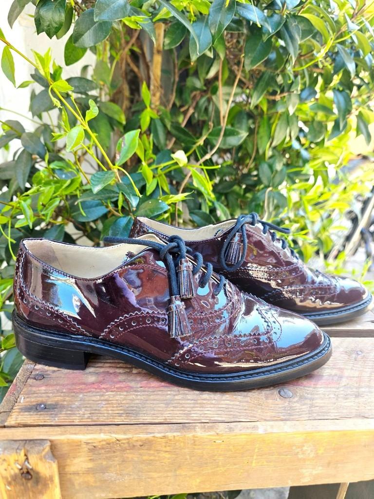 YV9577: Hobbs London Agatha Patent Leather Brogues Shoes, Kleding | Dames, Schoenen, Unknown, Hobbs London, Unknown, Nieuw