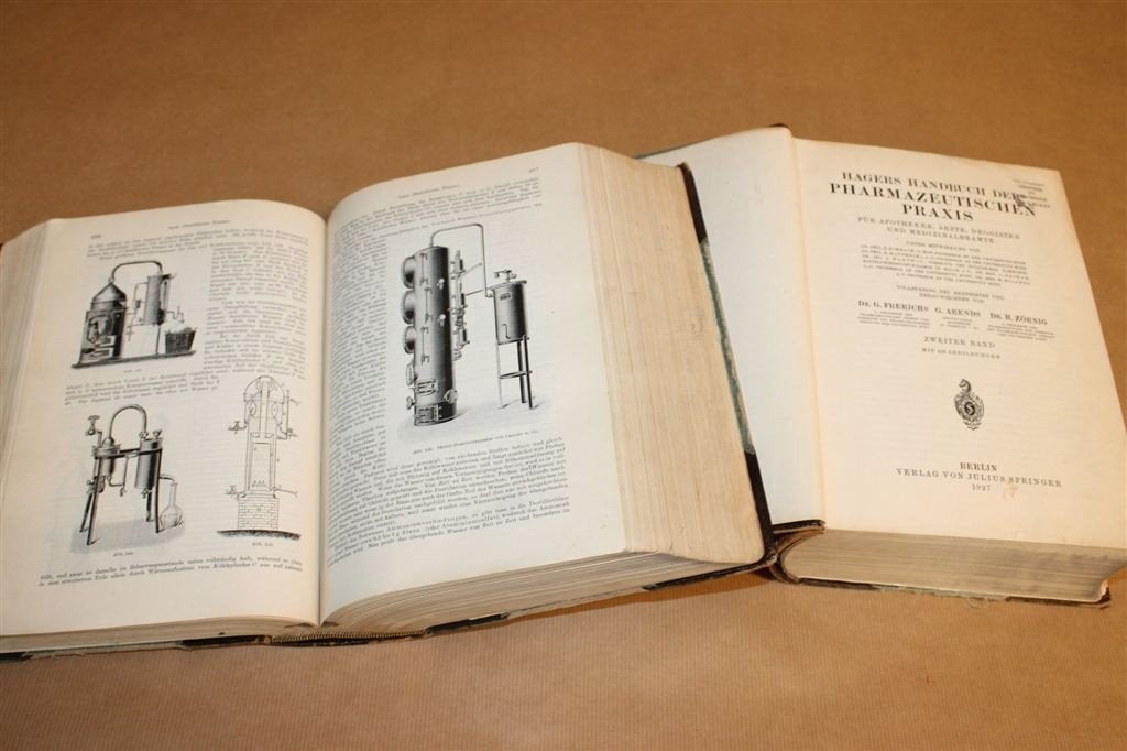 Hagers Handboek Farmaceutische Praktijk — 2 Delen 1925 [DE], Antiek en Kunst, Ophalen of Verzenden