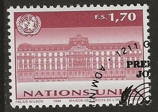 Verenigde Naties 2, paleis, Verzenden, Gestempeld, Noord-Amerika