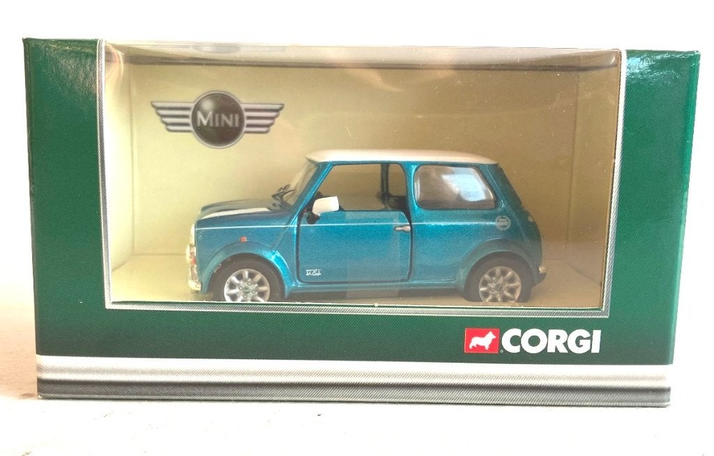 Mini 40 Kingfisher Blue Corgi CC82235., Ophalen of Verzenden, Zo goed als nieuw, Auto