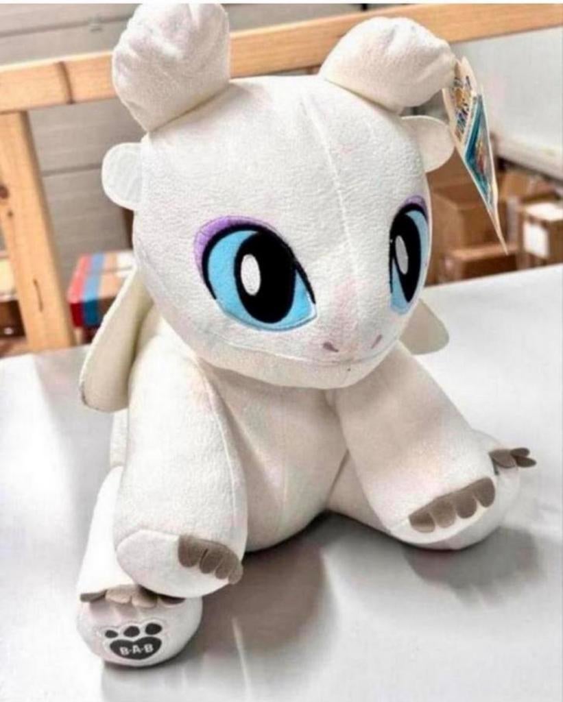 How To Train Your Dragon Build A Bear Light Fury BAB 35cm, Nieuw, Ophalen of Verzenden, H, H